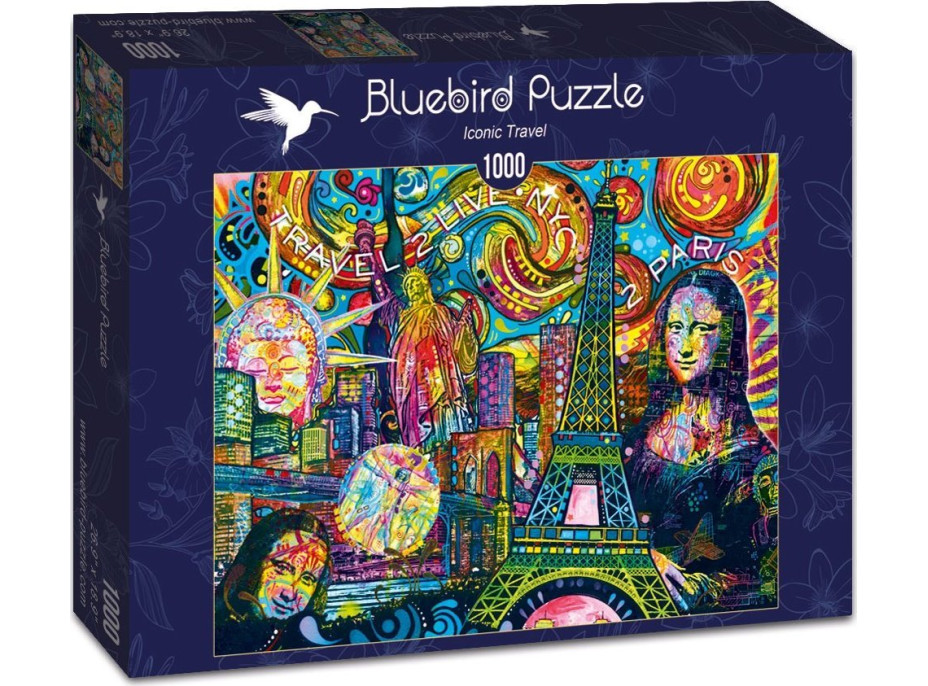 BLUEBIRD Puzzle Kultovní cestování 1000 dílků