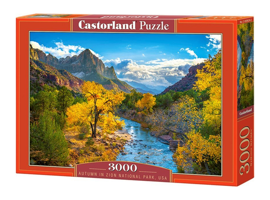 CASTORLAND Puzzle Podzim v národním parku Zion, USA 3000 dílků