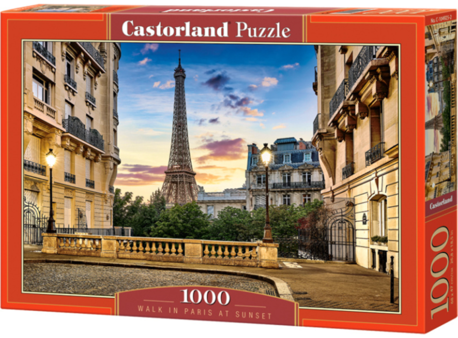 CASTORLAND Puzzle Procházka Paříží při západu slunce 1000 dílků