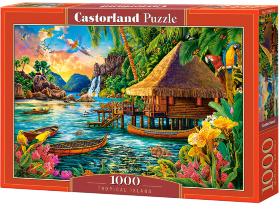 CASTORLAND Puzzle Tropický ostrov 1000 dílků