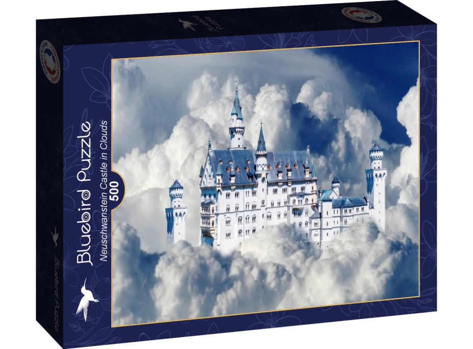 BLUEBIRD Puzzle Zámek Neuschwanstein v oblacích 500 dílků