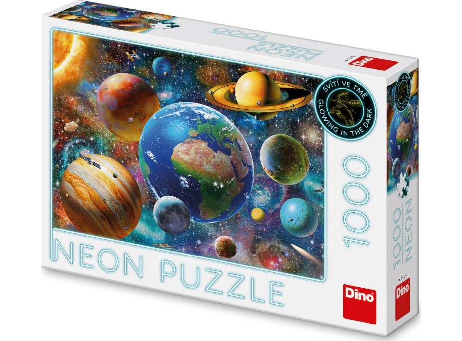 DINO Svítící puzzle Planety 1000 dílků