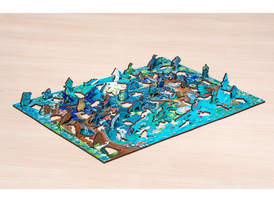 RAVENSBURGER Dřevěné puzzle Kouzelný les 500 dílků