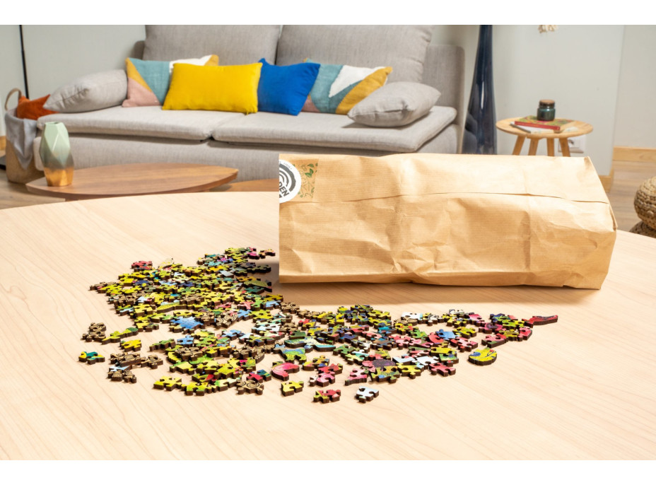 RAVENSBURGER Dřevěné puzzle Kouzelný les 500 dílků