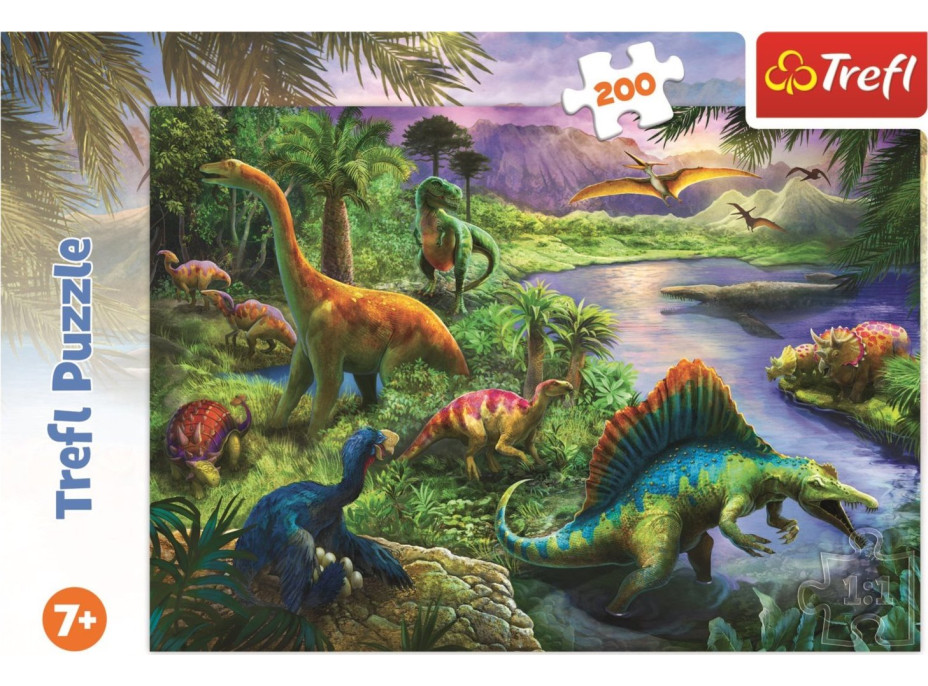 TREFL Puzzle Dinosauři 200 dílků