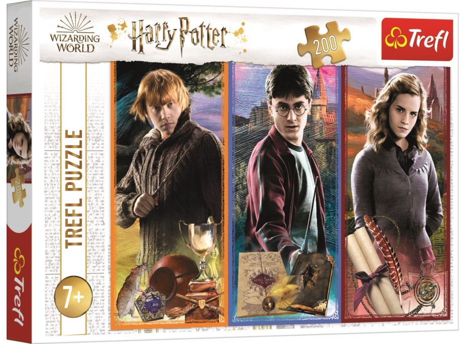 TREFL Puzzle Harry Potter: Ve světě magie a kouzel 200 dílků