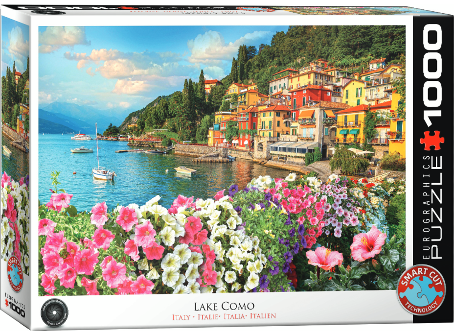 EUROGRAPHICS Puzzle Lago di Como - Komské jezero, Itálie 1000 dílků