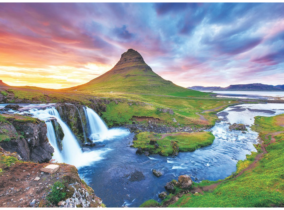 EUROGRAPHICS Puzzle Vodopád Kirkjufell, Island 1000 dílků