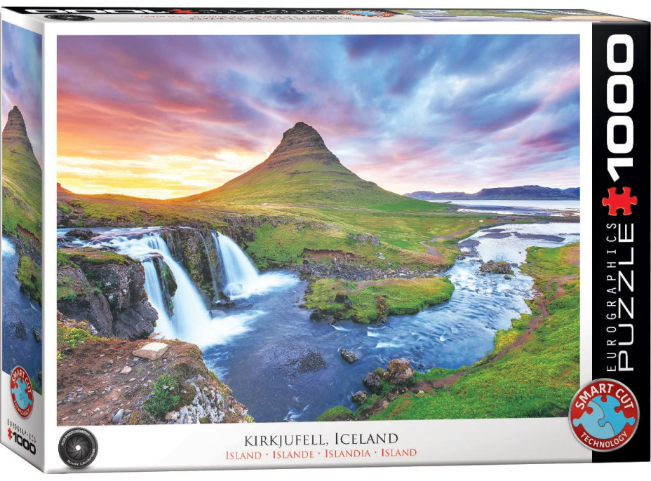 EUROGRAPHICS Puzzle Vodopád Kirkjufell, Island 1000 dílků