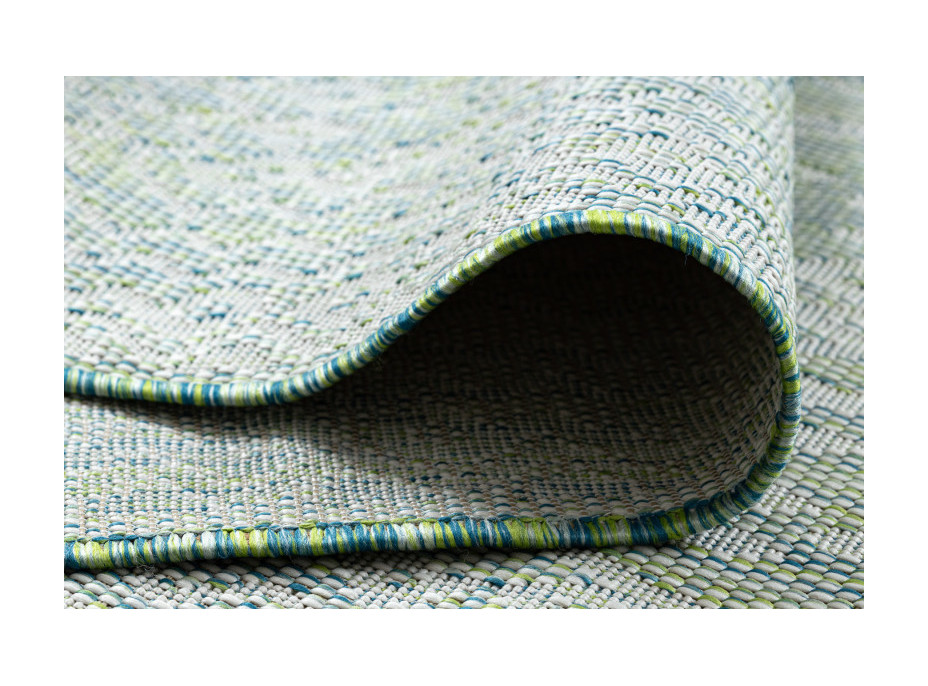 Kusový koberec Sion Sisal Aztec 22184 green/blue/ecru