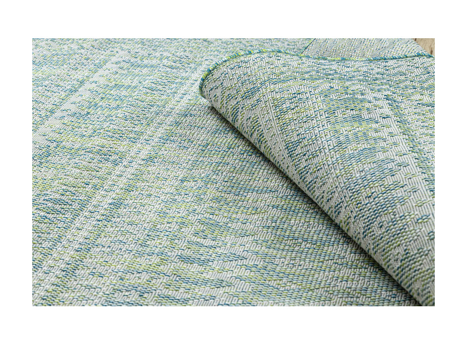 Kusový koberec Sion Sisal Aztec 22184 green/blue/ecru