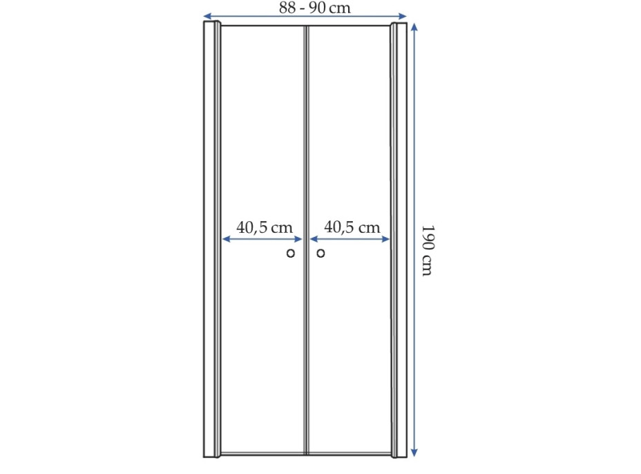 Sprchové dveře WESTERN SPACE 90 cm