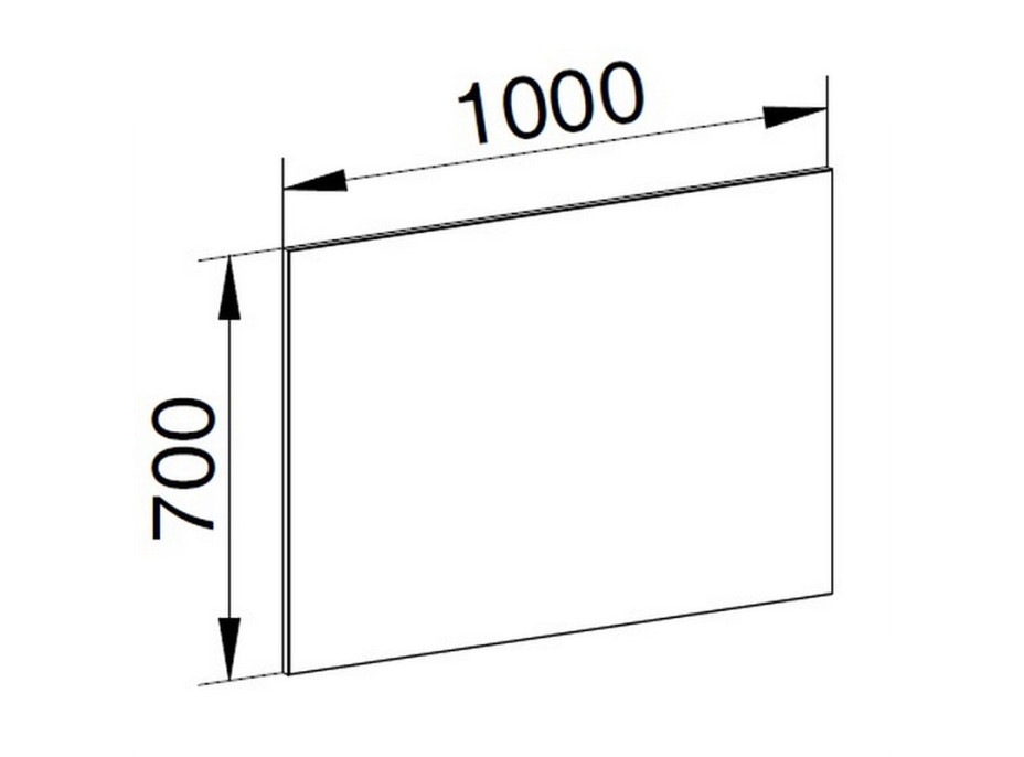 Zrcadlo 100x70 cm