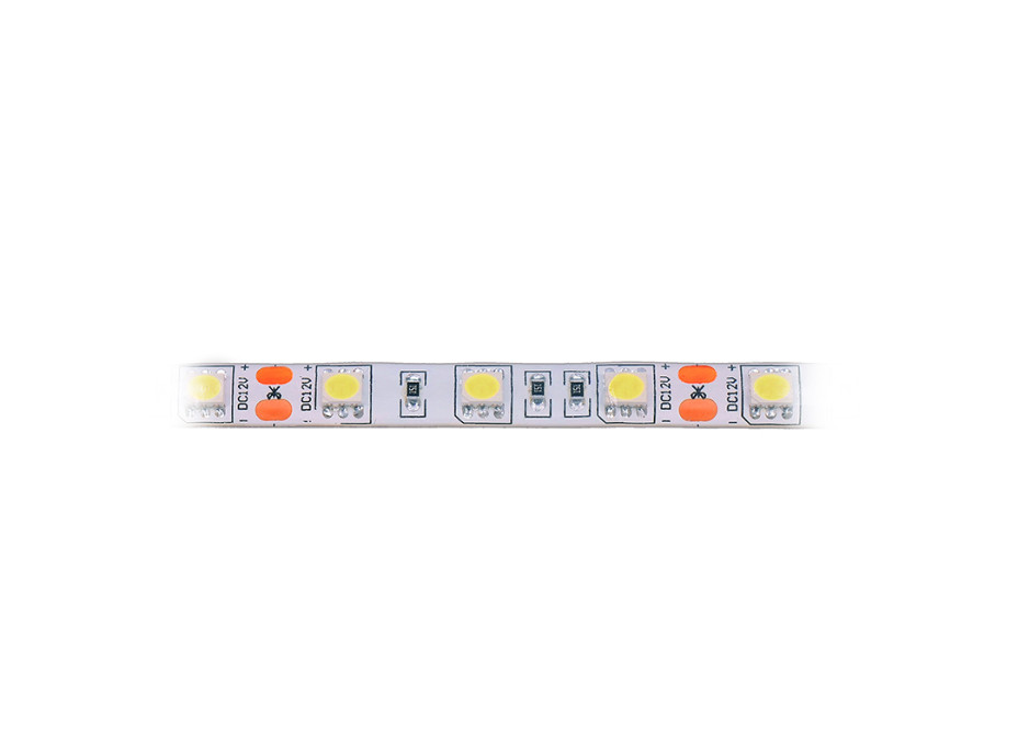 LED světelný pás, 5m, SMD5050 60LED/m, 14,4W/m, IP65, studená bílá