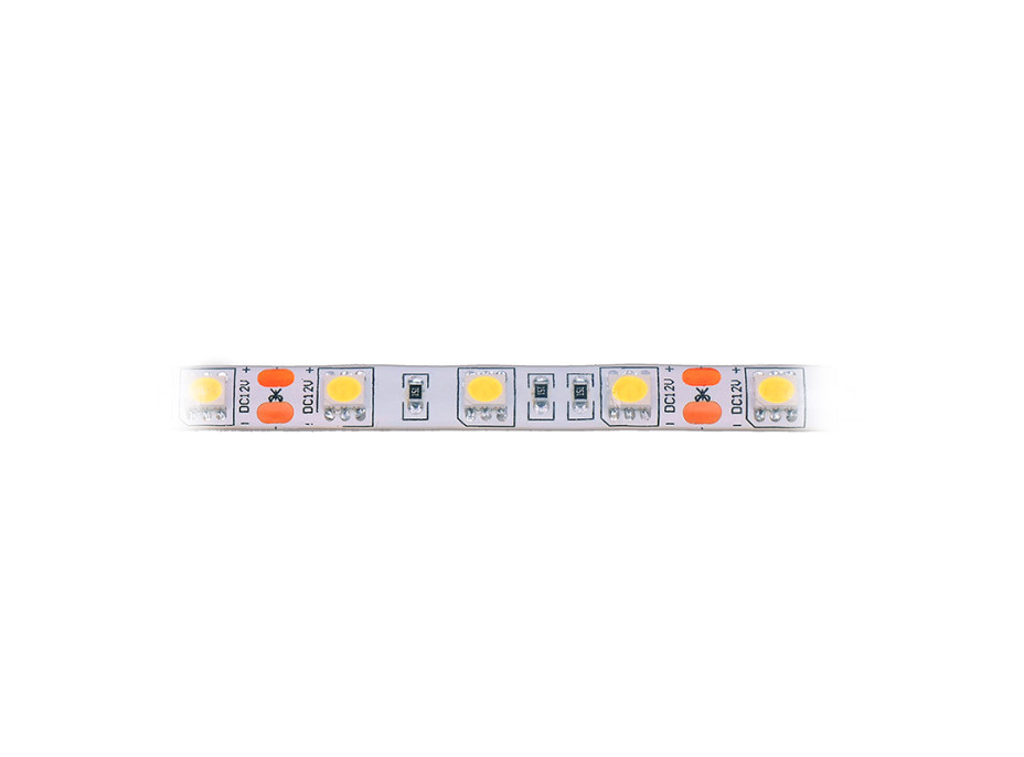 LED světelný pás, 5m, SMD5050 60LED/m, 14,4W/m, IP65, teplá bílá