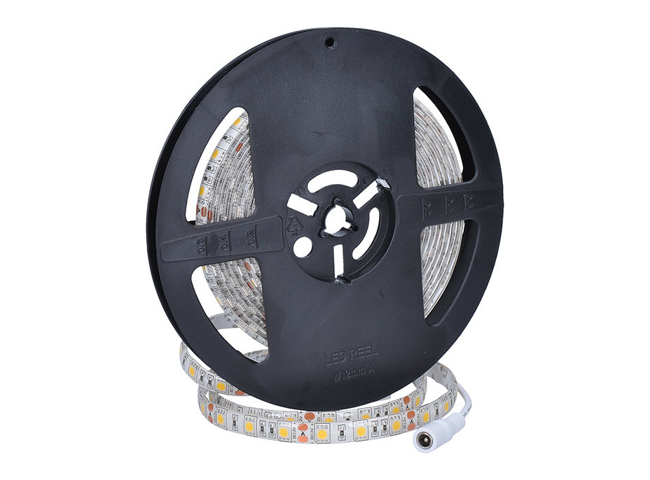 LED světelný pás, 5m, SMD5050 60LED/m, 14,4W/m, IP65, teplá bílá