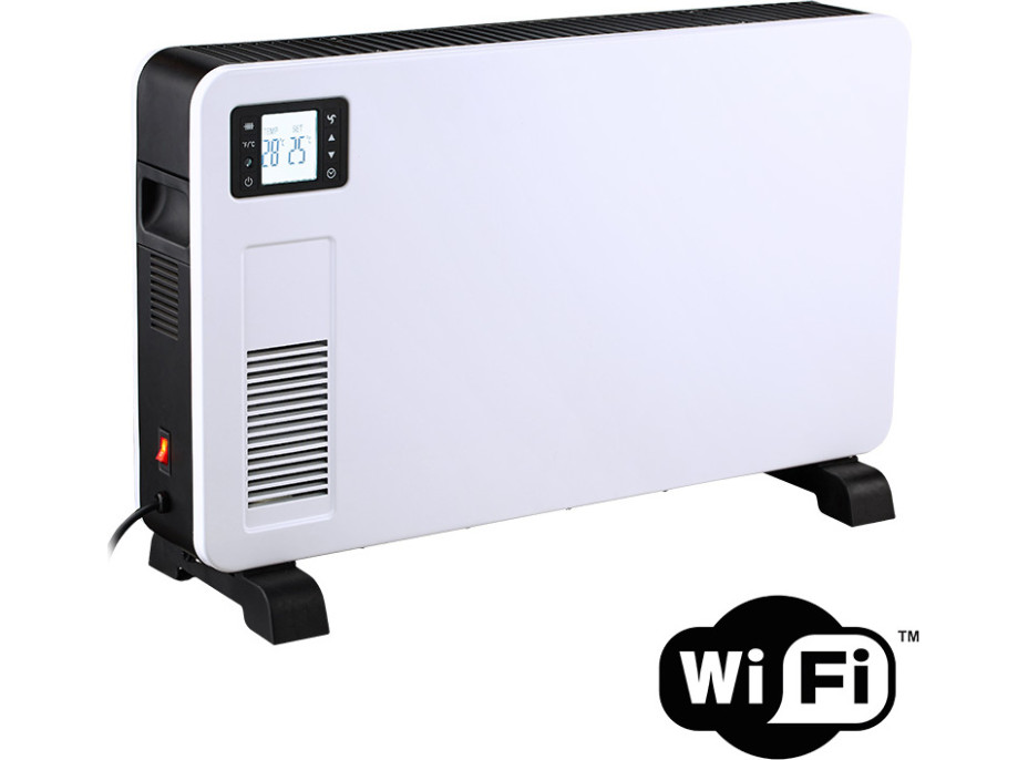 Horkovzdušný konvektor 2300W, WiFi, LCD, ventilátor, časovač, nastavitelný termostat