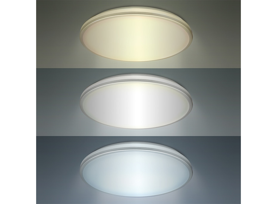 LED osvětlení s ochranou proti vlhkosti, IP54, 18W, 1530lm, 3CCT, 33cm