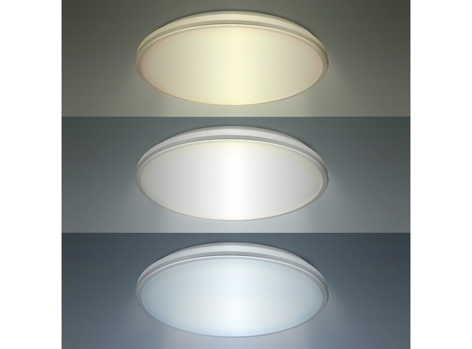 LED osvětlení s ochranou proti vlhkosti, IP54, 24W, 2150lm, 3CCT, 38cm