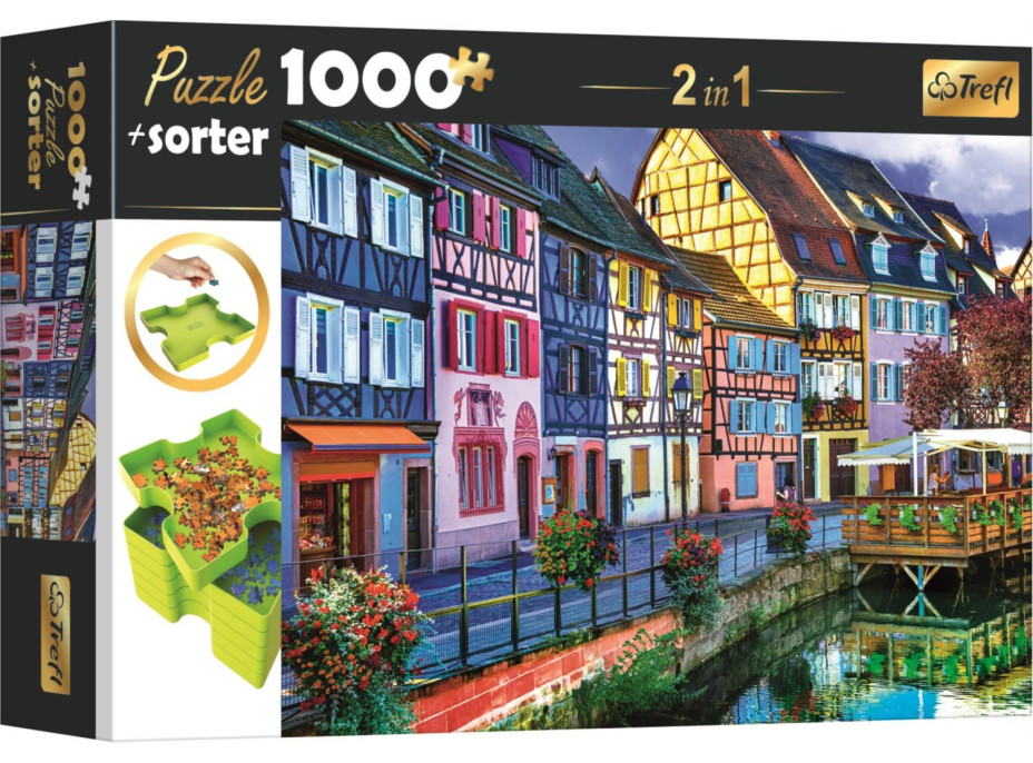 TREFL Puzzle s třídičem 2v1 Colmar, Francie 1000 dílků