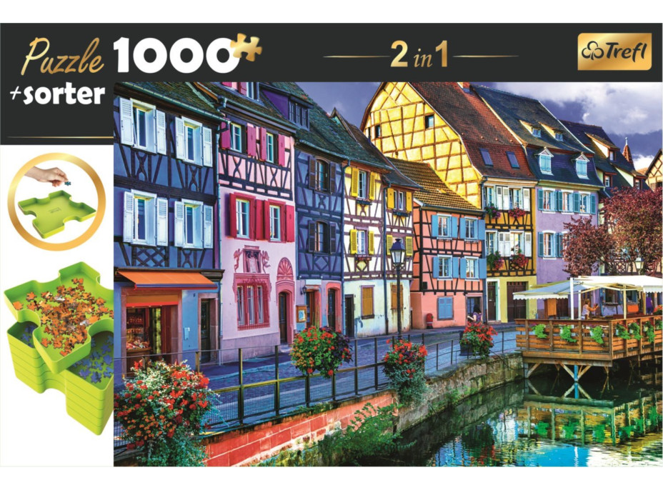 TREFL Puzzle s třídičem 2v1 Colmar, Francie 1000 dílků