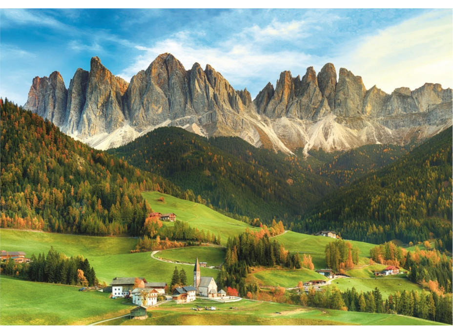 TREFL Puzzle s třídičem 2v1 Dolomity, Itálie 1000 dílků