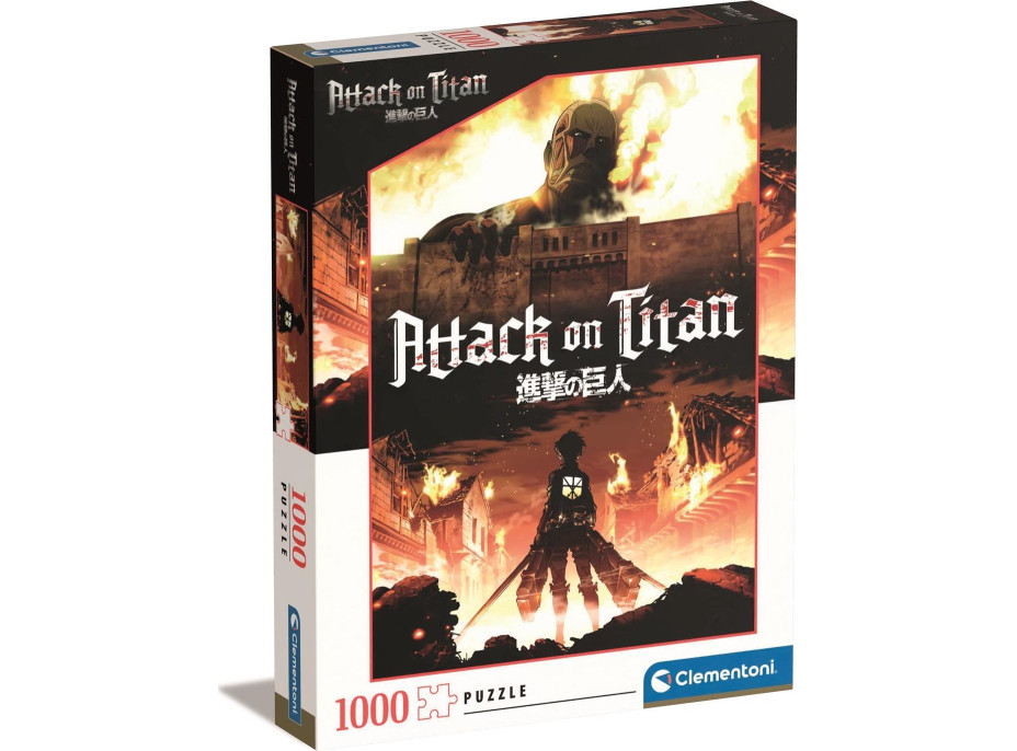 CLEMENTONI Puzzle Útok titánů (Attack on Titan) 1000 dílků