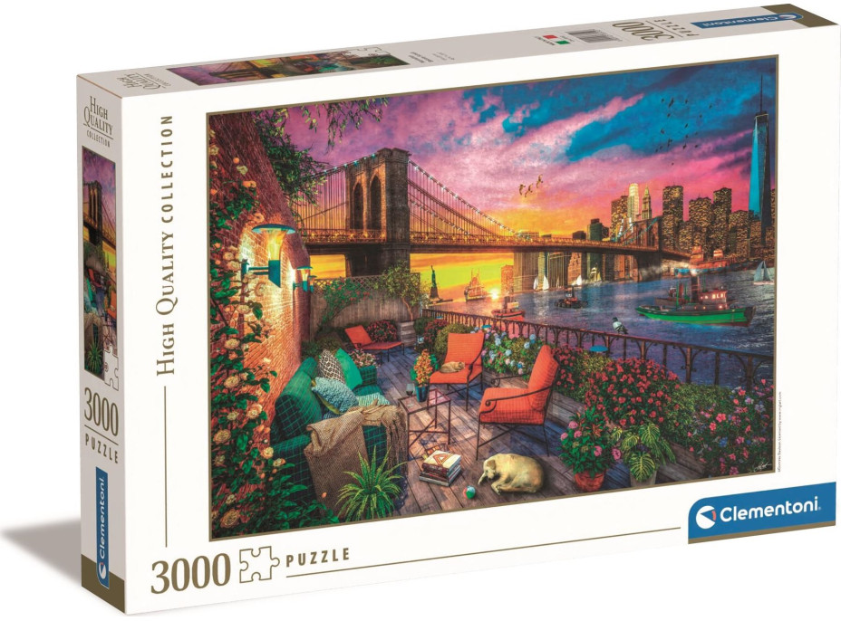 CLEMENTONI Puzzle Západ slunce nad Manhattanem 3000 dílků