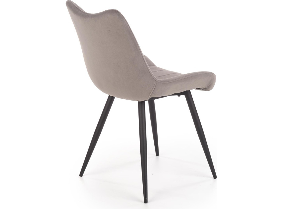 Jídelní židle ELEKTRA - šedá/černá