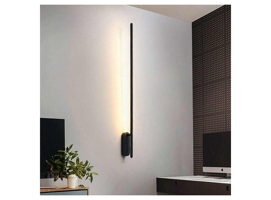 Nástěnné LED svítidlo ROD side - 92 cm - 12W - černé