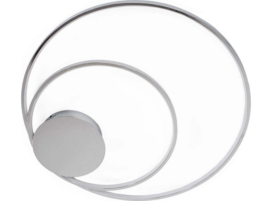 Stropní LED svítidlo CIRCLES - 110W - chromové - s ovladačem