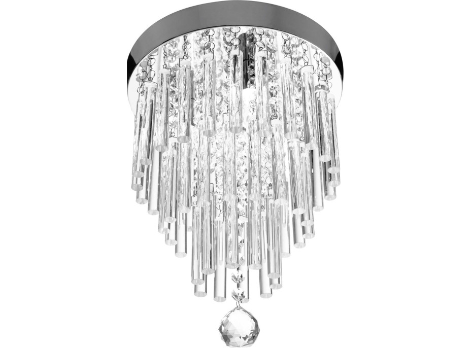 Stropní křišťálové svítidlo CRYSTAL icicle - 35 cm - chromové