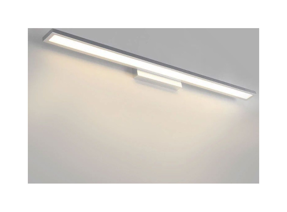 Nástěnné LED svítidlo nad zrcadlo FLAT - 40 cm - 7W - chromové