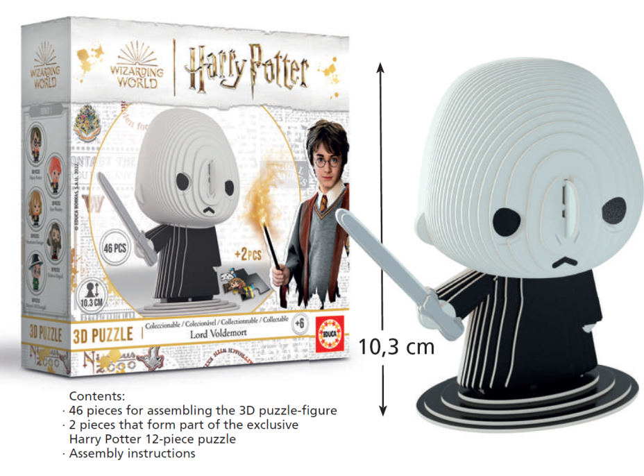 EDUCA 3D puzzle Harry Potter: Lord Voldemort 46 dílků