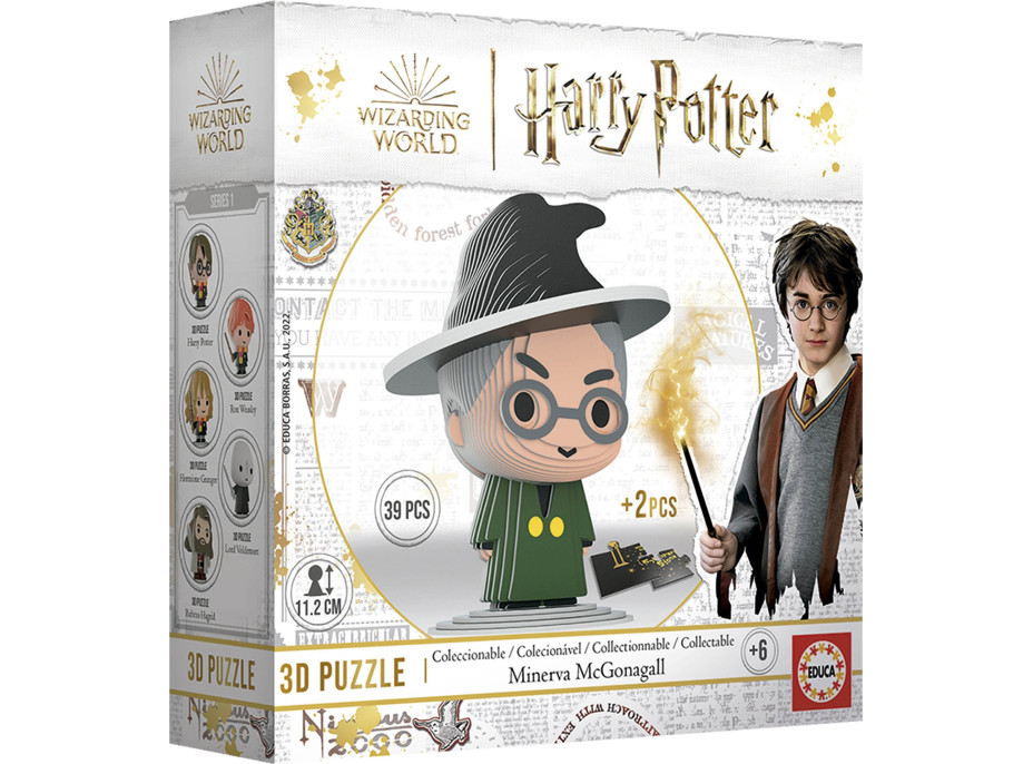 EDUCA 3D puzzle Harry Potter: Minerva McGonagallová 39 dílků