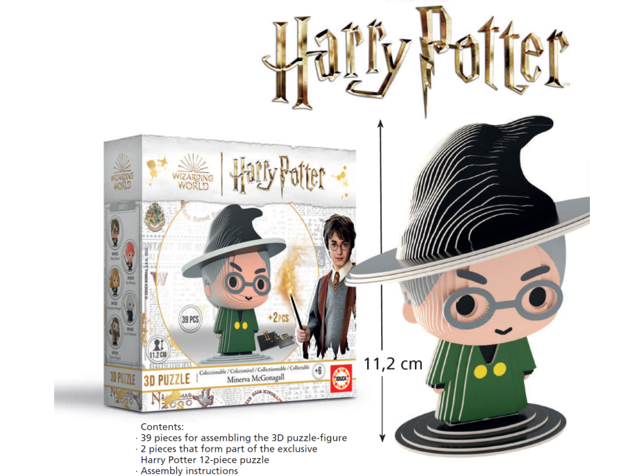 EDUCA 3D puzzle Harry Potter: Minerva McGonagallová 39 dílků