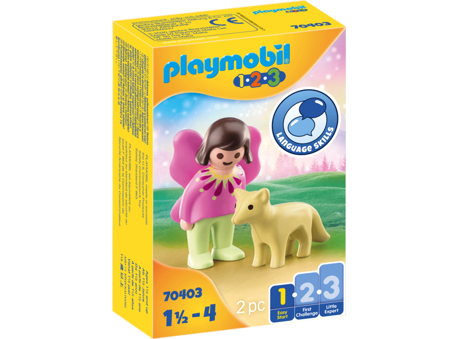 PLAYMOBIL® 1.2.3 70403 Vílí kamarádka s liškou