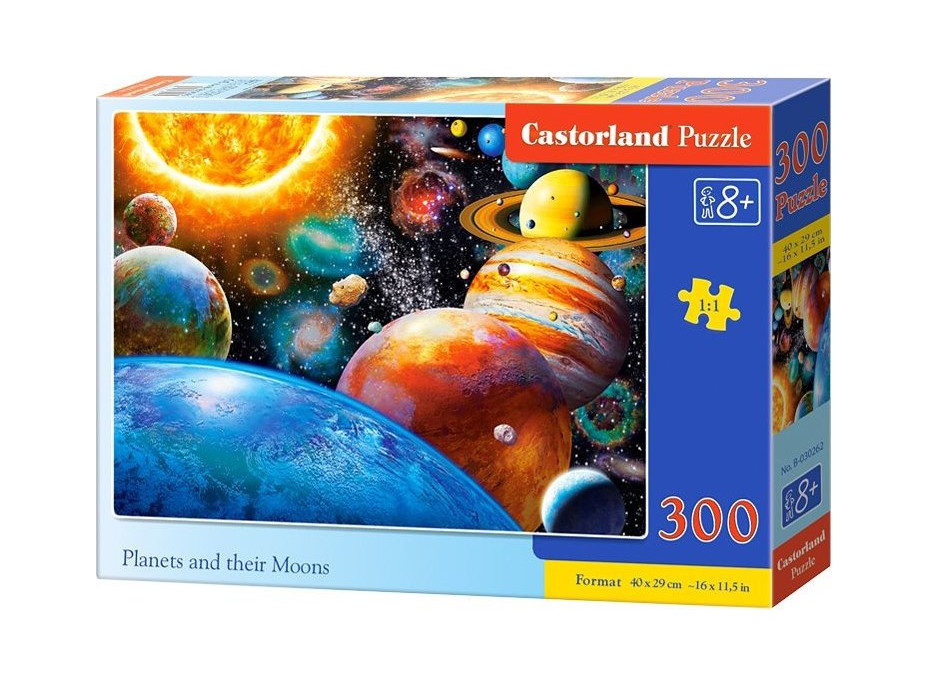 CASTORLAND Puzzle Planety a jejich měsíce 300 dílků