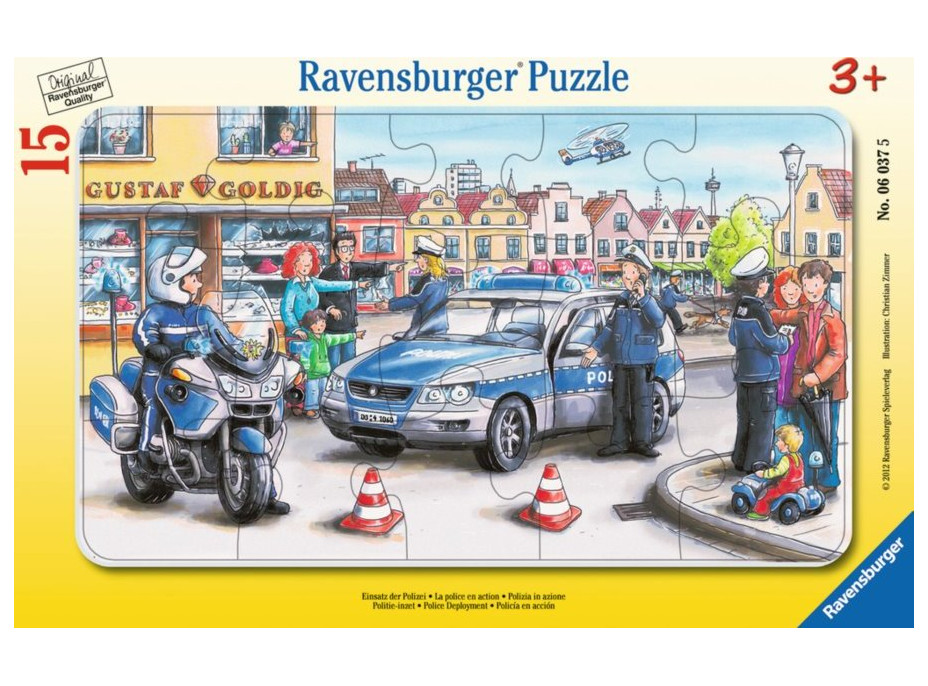 RAVENSBURGER Puzzle Policie 15 dílků