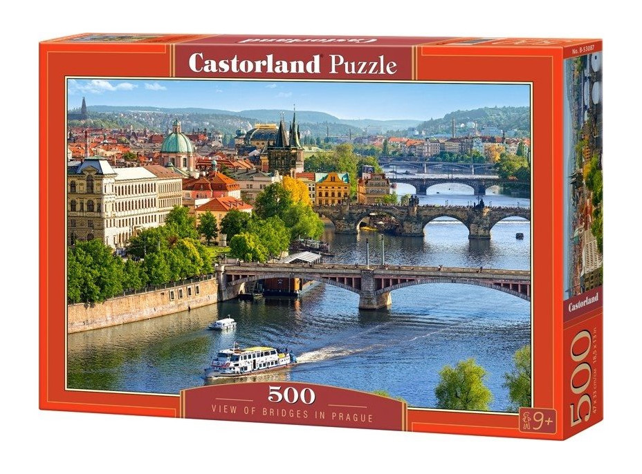 CASTORLAND Puzzle Pražské mosty 500 dílků