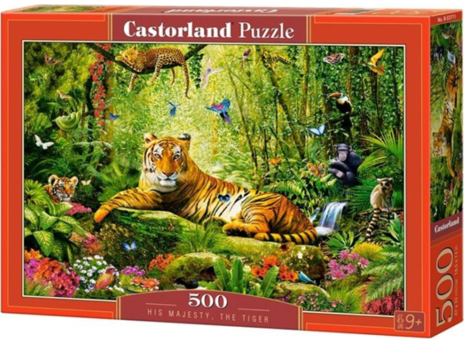 CASTORLAND Puzzle Tygří veličenstvo 500 dílků