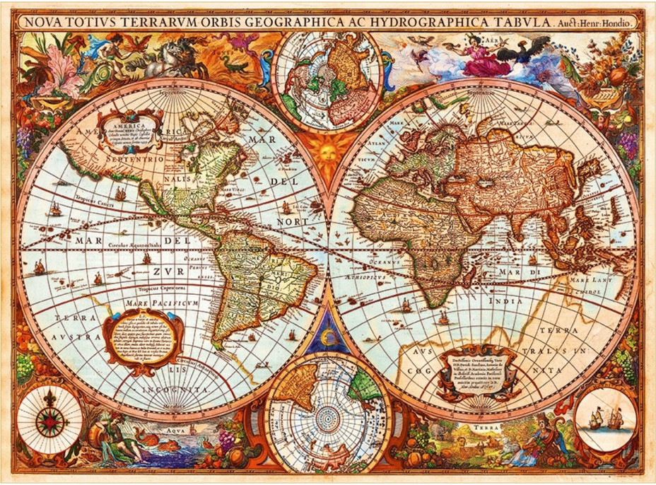 GRAFIKA Puzzle Historická mapa světa 3000 dílků