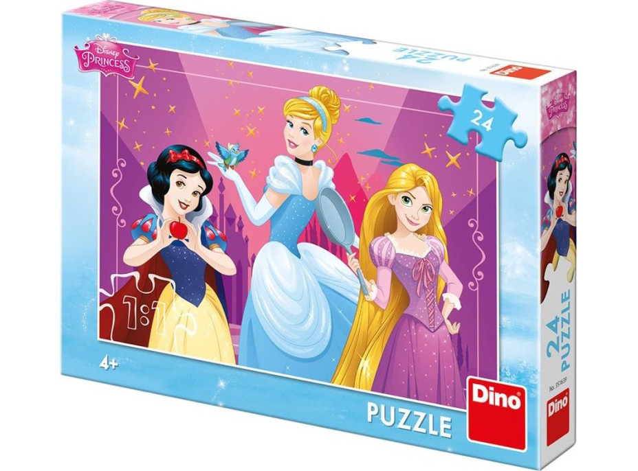 DINO Puzzle Odvážné Disney princezny 24 dílků