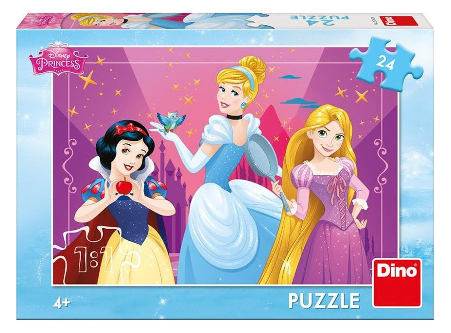 DINO Puzzle Odvážné Disney princezny 24 dílků