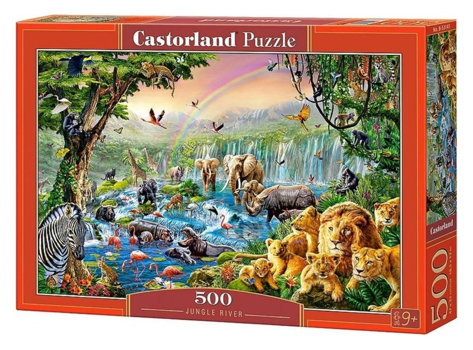 CASTORLAND Puzzle Řeka v džungli 500 dílků