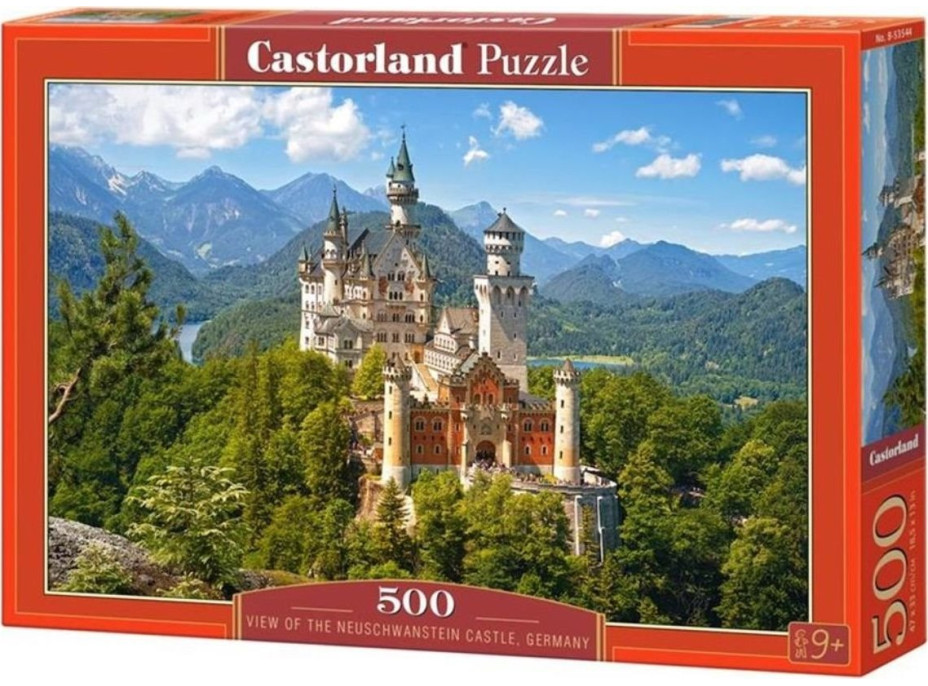 CASTORLAND Puzzle Výhled na zámek Neuschwanstein 500 dílků