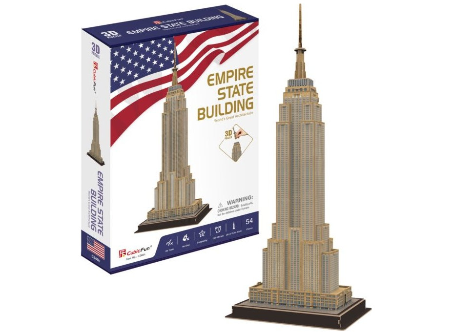 CUBICFUN 3D puzzle Empire State Building 54 dílků