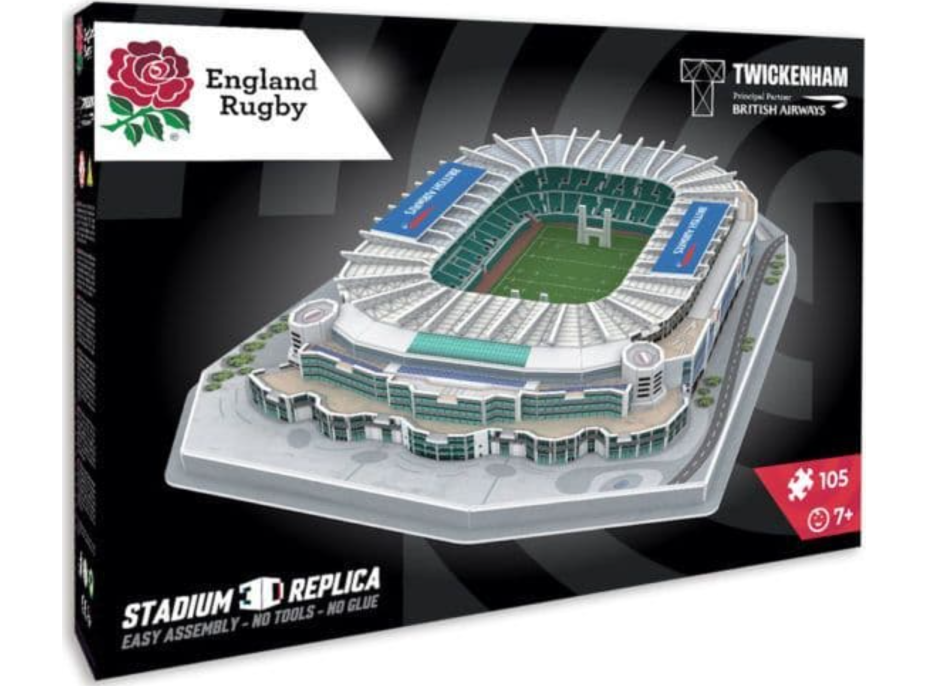 STADIUM 3D REPLICA 3D puzzle Stadion Twickenham - England Rugby 108 dílků