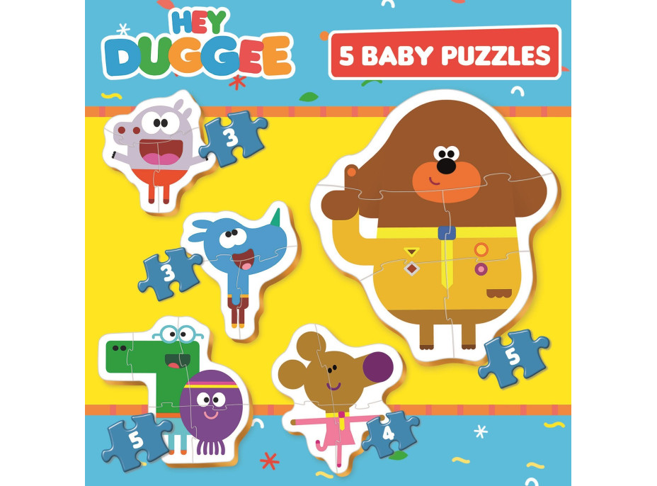 EDUCA Baby puzzle Hey Duggee 5v1 (3-5 dílků)