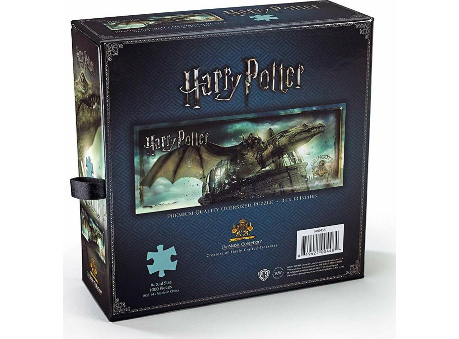 NOBLE PARTNERS Panoramatické puzzle Harry Potter: Útěk od Gringottových 1000 dílků